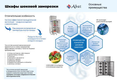 Шкафы шоковой заморозки